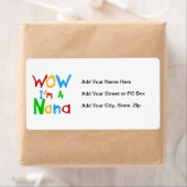 WOW私はNanaのTシャツとギフト ラベル (インサイチュ)