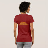"WOW"の女性Tシャツ Tシャツ (裏面フル)