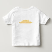 "WOW"の幼児のTシャツ トドラーTシャツ (裏面)