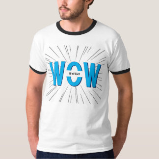WOW　びっくりした Tシャツ