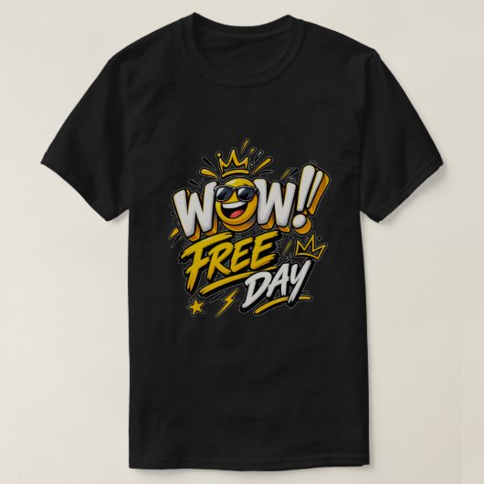 Wow フリーデイ Tシャツ (デザイン正面)