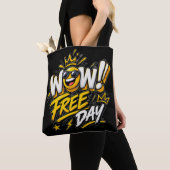 Wow フリーデー トートバッグ (クローズアップ)