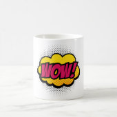 "Wow"ロゴデザイン コーヒーマグカップ (中央)