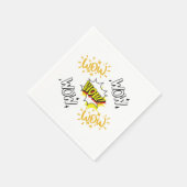 Wow Free day Tシャツ必須 スタンダードカクテルナプキン (角)