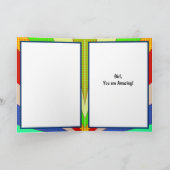 Wow, Girl You are Amazing, Encouragament カード (内部)