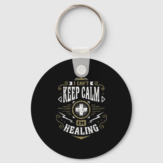 Wow Healer I Can't Keep Calm I'm Gaming  キーホルダー (正面)