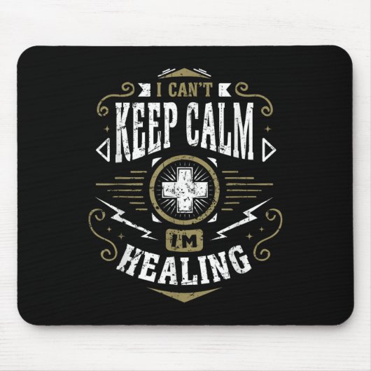 Wow Healer I Can't Keep Calm I'm Gaming  マウスパッド (正面)