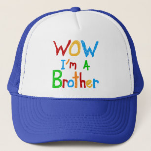 WOW I'm a Brother T-shirts and GIfts キャップ