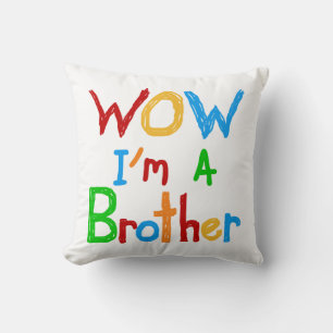 WOW I'm a Brother T-shirts and GIfts クッション