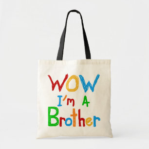 WOW I'm a Brother T-shirts and GIfts トートバッグ