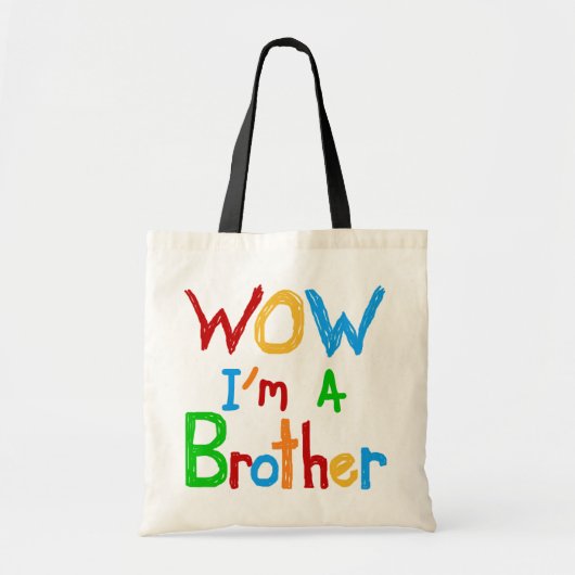 WOW I'm a Brother T-shirts and GIfts トートバッグ (正面)