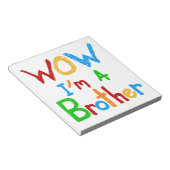 WOW I'm a Brother T-shirts and GIfts ノートパッド (アングル)