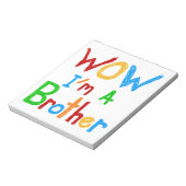 WOW I'm a Brother T-shirts and GIfts ノートパッド (回転)