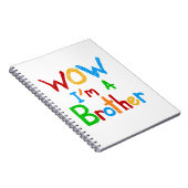 WOW I'm a Brother T-shirts and GIfts ノートブック (右側)