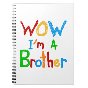 WOW I'm a Brother T-shirts and GIfts ノートブック
