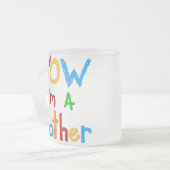 WOW I'm a Brother T-shirts and GIfts フロストグラスマグカップ (正面左)