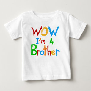 WOW I'm a Brother T-shirts and GIfts ベビーTシャツ