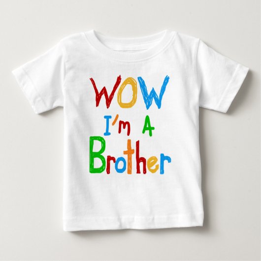 WOW I'm a Brother T-shirts and GIfts ベビーTシャツ (正面)