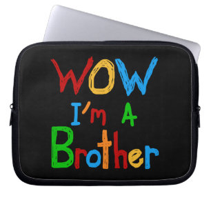 WOW I'm a Brother T-shirts and GIfts ラップトップスリーブ