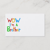 WOW I'm a Brother T-shirts and GIfts 名刺 (裏面)