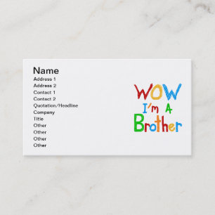 WOW I'm a Brother T-shirts and GIfts 名刺