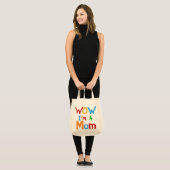 WOW I'm a Mom T-shirts and GIfts トートバッグ (正面(モデル))