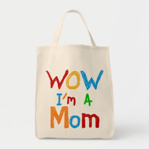WOW I'm a Mom T-shirts and GIfts トートバッグ