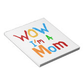 WOW I'm a Mom T-shirts and GIfts ノートパッド (アングル)