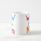 WOW I'm a Mom T-shirts and GIfts フロストグラスマグカップ (中央)