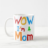 WOW I'm a Mom T-shirts and GIfts フロストグラスマグカップ (左)