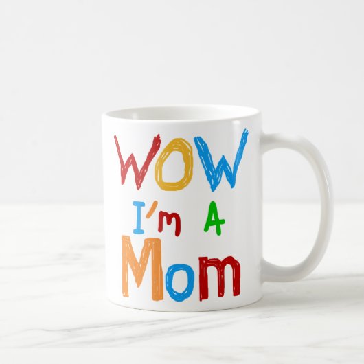 WOW I'm a Mom T-shirts and GIfts フロストグラスマグカップ (右)