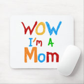 WOW I'm a Mom T-shirts and GIfts マウスパッド (マウス)