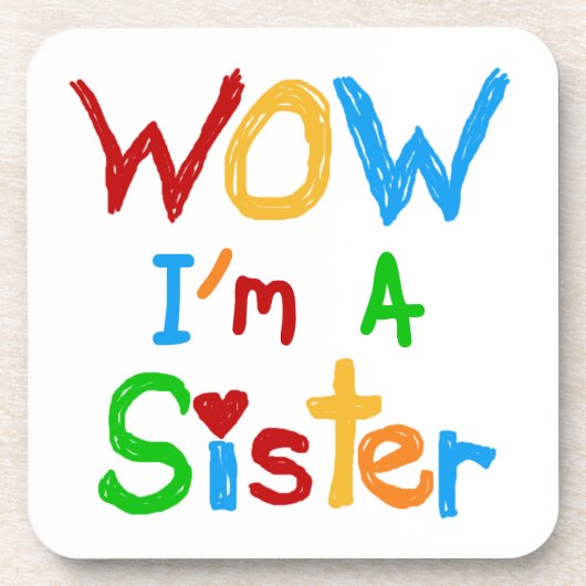 WOW I's a Sister T-shirts and GIfts コースター (正面)
