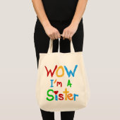 WOW I's a Sister T-shirts and GIfts トートバッグ (正面(商品))