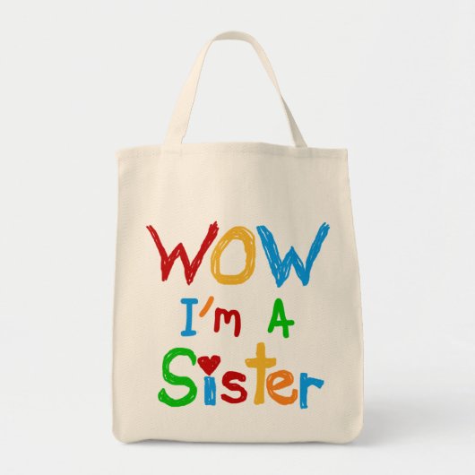 WOW I's a Sister T-shirts and GIfts トートバッグ (正面)