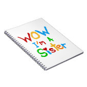 WOW I's a Sister T-shirts and GIfts ノートブック (右側)