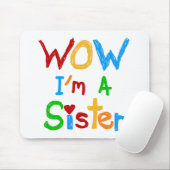 WOW I's a Sister T-shirts and GIfts マウスパッド (マウス)