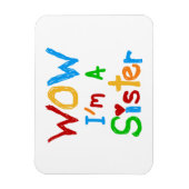 WOW I's a Sister T-shirts and GIfts マグネット (縦)