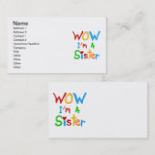 WOW I's a Sister T-shirts and GIfts 名刺 (正面/裏面)