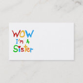 WOW I's a Sister T-shirts and GIfts 名刺 (裏面)