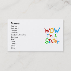 WOW I's a Sister T-shirts and GIfts 名刺