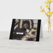 WOW JUST CAN CAN YOU ARE "60"カード カード (黄色い花)