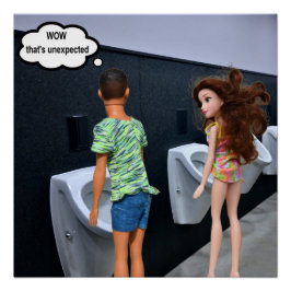 WOW that's unexpected. blank card ポスター