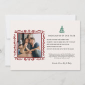 Wow What a Year | Family Photo Gallery Wall シーズンカード (裏面)