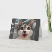 WOW YOU TURN "60" SAYS CAT CARD カード (正面)