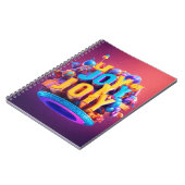 WowHow Tシャツデザイン- モダン Dyのタイポグラフィ ノートブック (左側)