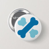 Wowland Dog Bone Crossのロゴ(ボタン内) 缶バッジ (正面&裏面)