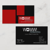 Woww! スタイリッシュな名刺のテンプレート 名刺 (正面/裏面)
