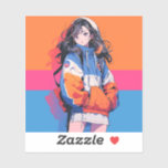 Woz anime [pop model 90's] sticker シール<br><div class="desc">Woz anime [pop model 90's]
Please put a sticker on your favorite tools.</div>