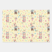 WP名 | 3枚19x29イースターパターン ラッピングペーパーシート (正面3)